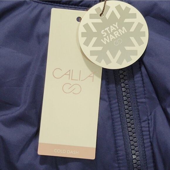 CALIA Cold Dash Run Vest Womens Size XL Blue Full Zip Quilted Jacket Zip Pockets - Picture 16 of 16